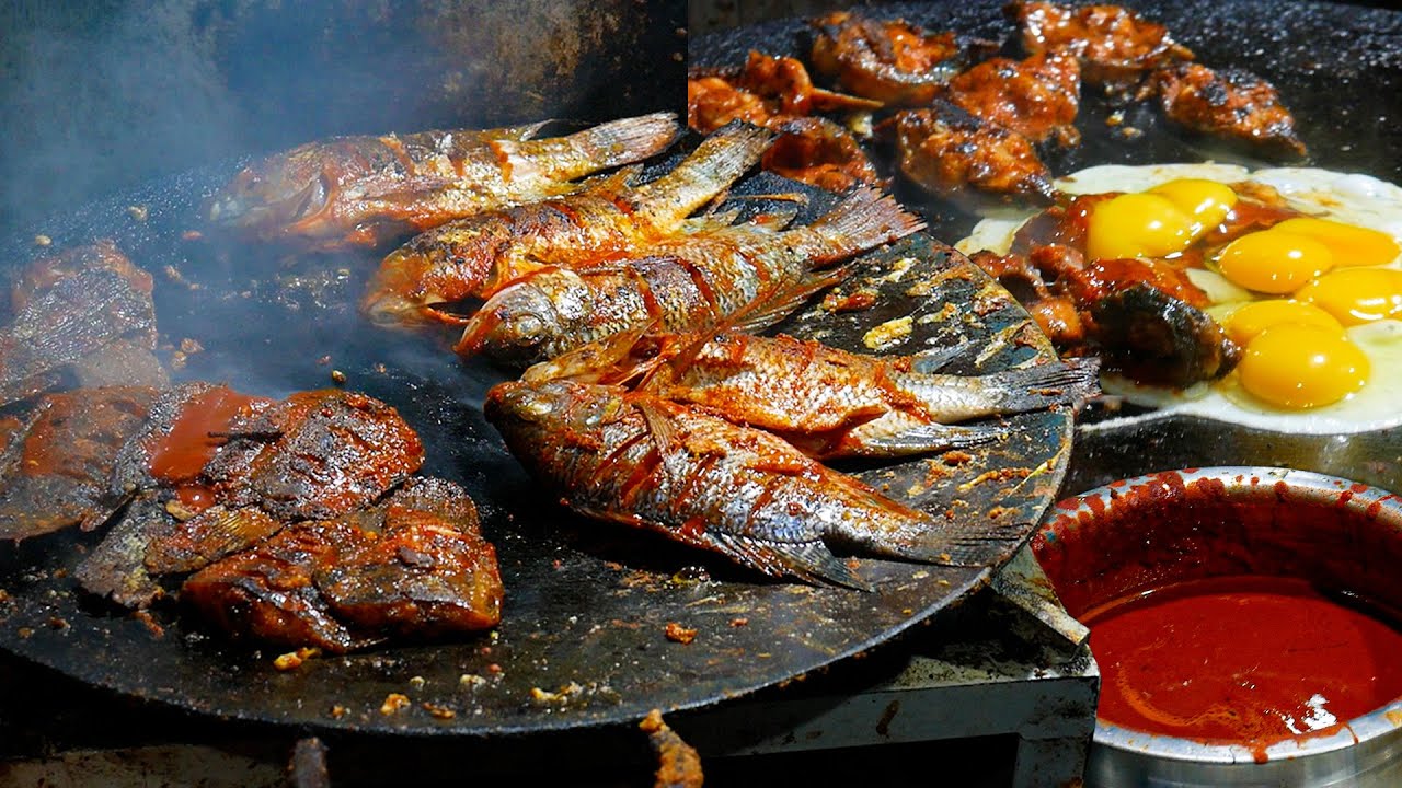 India's Famous Fried Fish & Fish Egg Bhurji Non-Stop Making | Indian ...