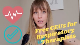 How To Get Free CEUs for RTs