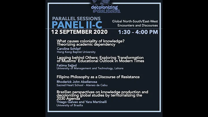 Decolonizing Global Studies conference's Panel II-C