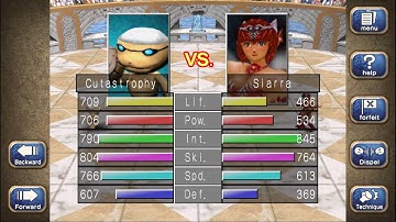 Cutastrophy in World Monsters Cup - Monster Rancher 2 DX