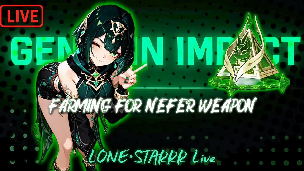 [🔴LIVE] PULLING FOR NEFER WEAPON.. #genshinimpact #liv - YouTube