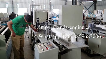 Double color printing folding embossing napkin paper making machine serviette tissue paper convertin