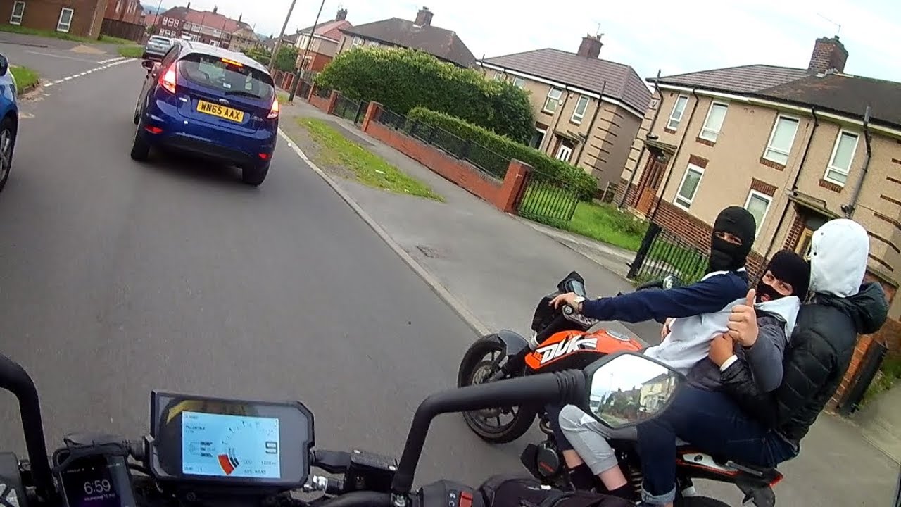 Followed by motorcycle thieves