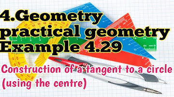 TN samacheer 10th maths new syllabus|chapter4|example4.29|construction of a tangent to a circle