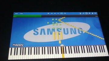 Samsung mobile Startup and Shutdown sounds in synthesia but with original