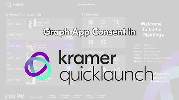 Using Graph App Consent in Kramer Quicklaunch