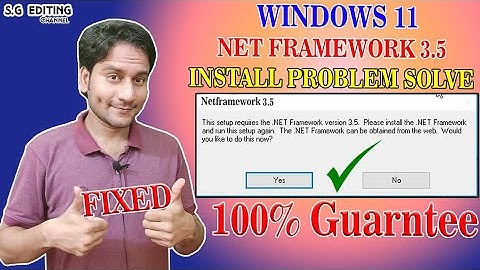 How to Install Net Framework 3.5  Without Internet on Windows 10 & 11 |  || Easy Fix! | 100% Working