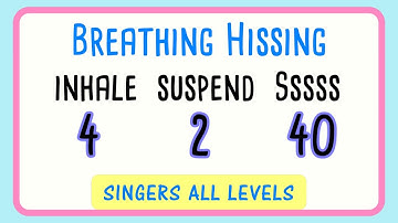😮‍💨Breathing Hissing Exercise for Singers - 40 Seconds