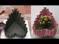 Garden Flower Pot Design From Rags And Cement