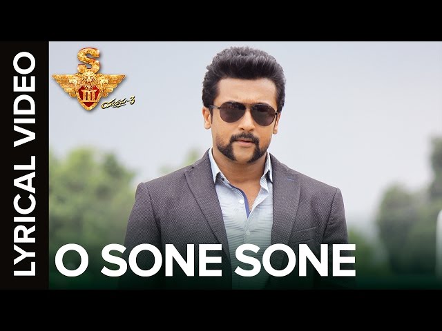🎼O Sone Sone | Lyrical Video | S3 - Yamudu 3 | Telugu Movie 2016🎼 class=