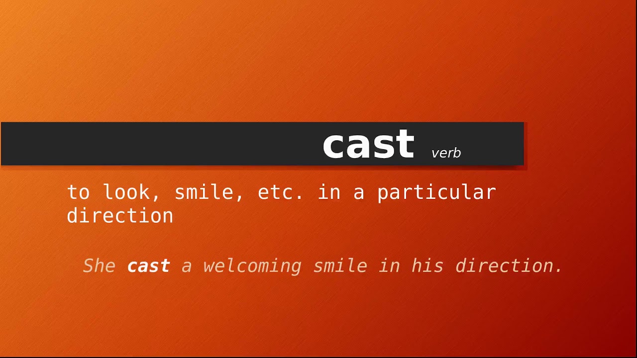 Casting meaning