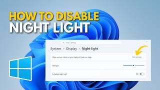 How to Disable Night Light on Windows 11