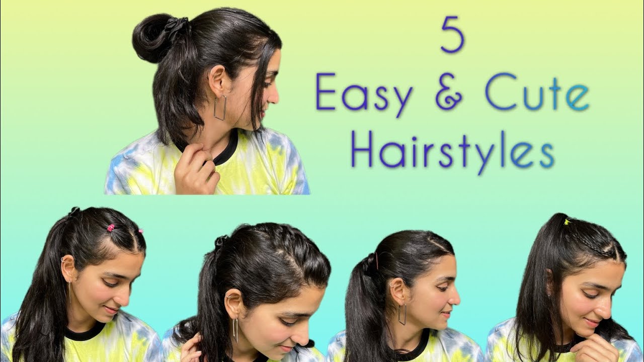 5 EASY AND CUTE HAIRSTYLES FOR MEDIUM HAIRQUICK HAIRSTYLES FOR GIRLS