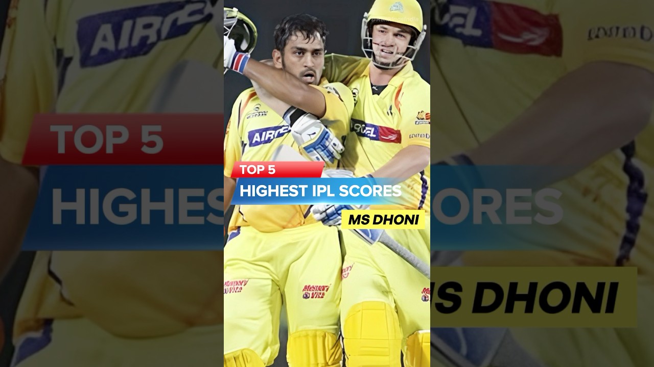 Top 5 Highest Scores of MS Dhoni in IPL 