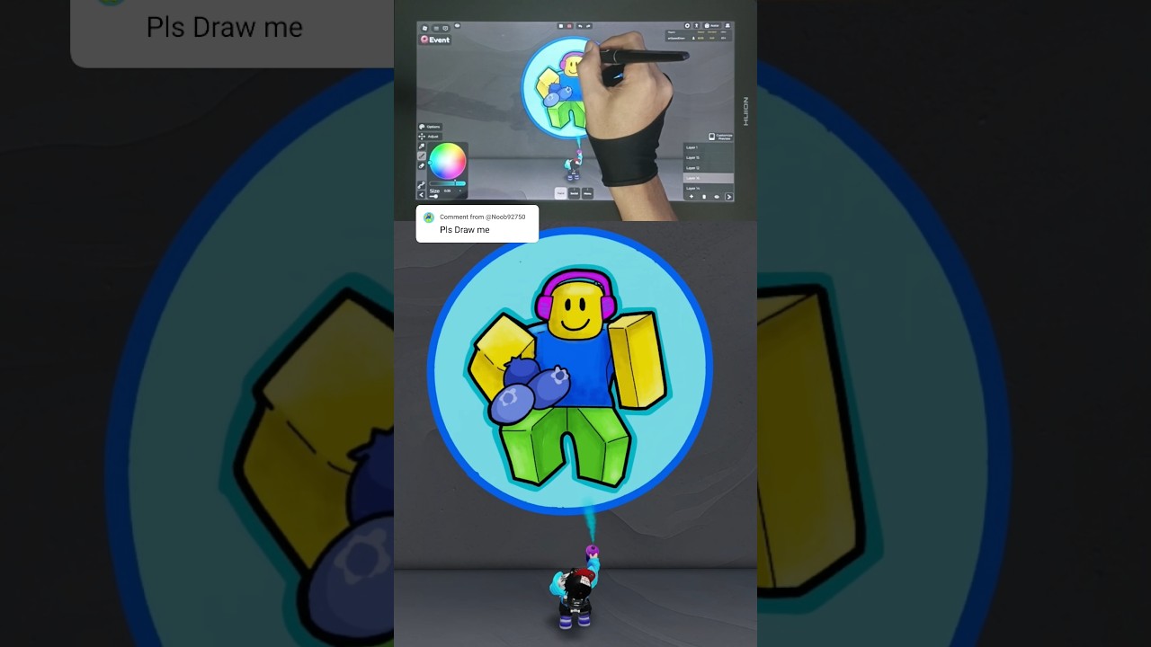 Time to draw your pfp on roblox spray paint! who next? 