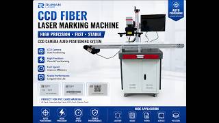 pvc card marking by ccd version fiber laser marking