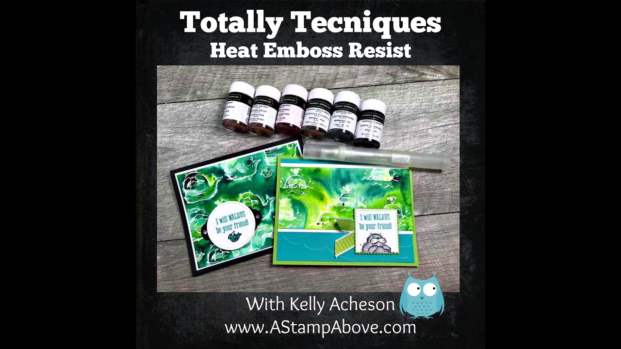 Heat Emboss Resist - YouTube