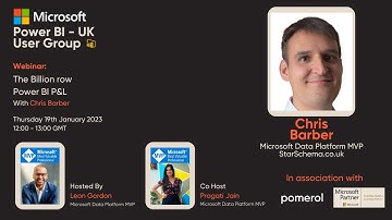 Microsoft Power BI UK - The Billion row Power BI P&L with Chris Barber