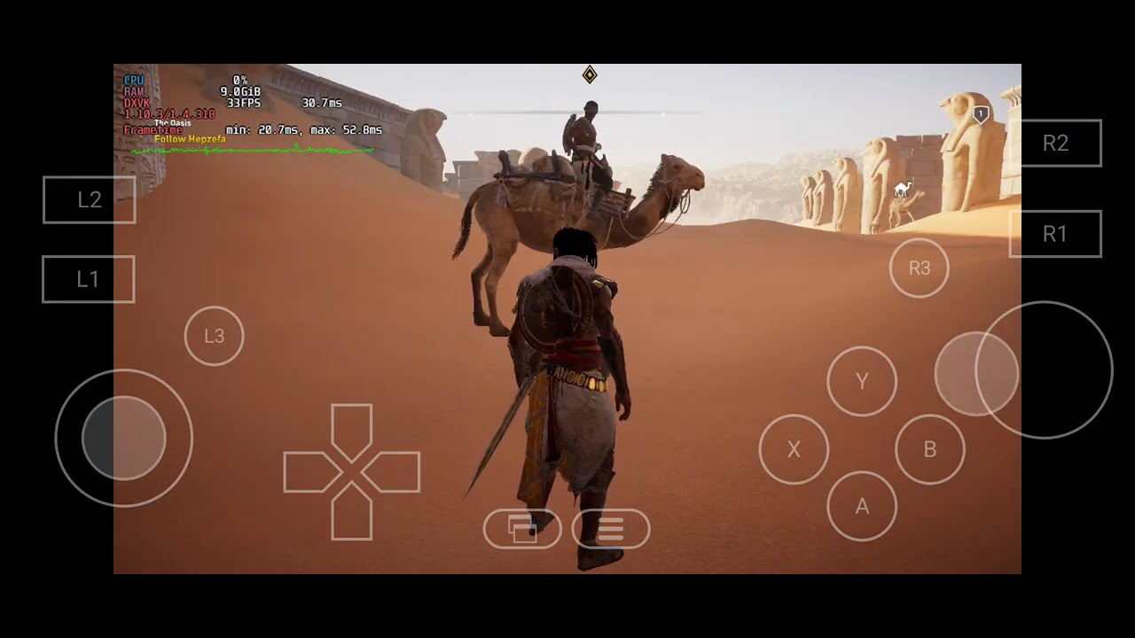 Winlator Assassin’s Creed Origins 8+gen1 Bionic Ludashi 1.5.2