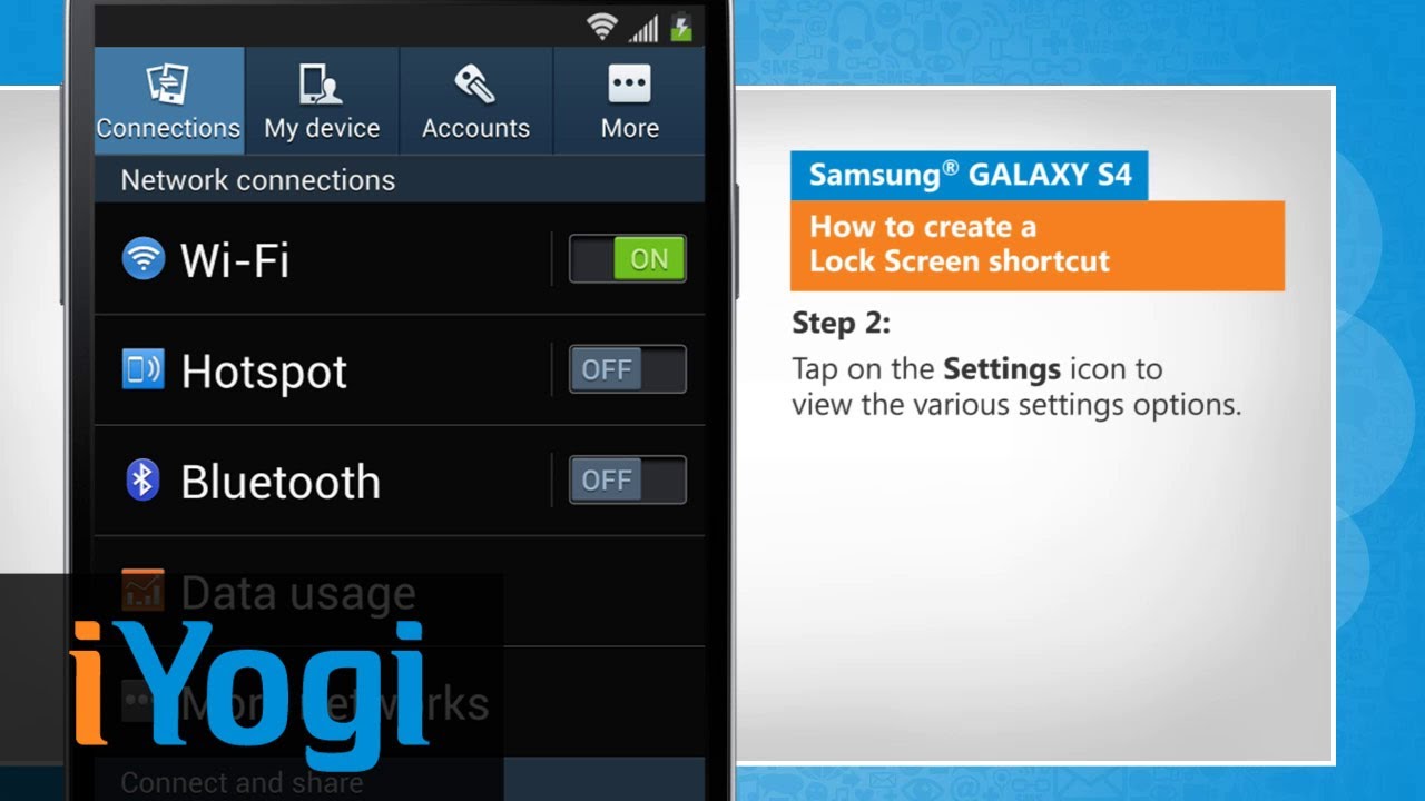 Create a Lock Screen Shortcut on Samsung® GALAXY S4