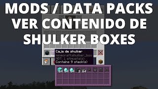 [Data Packs] [Mods] Ver el contenido de shulker boxes desde el inventario