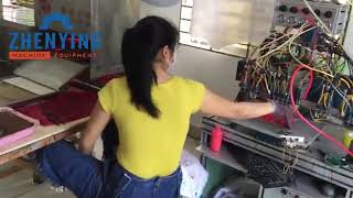 soft PVC shoe upper machine/ Plastic PVC shoe sticker machine/ rubber PVC slipper machine screenshot 4