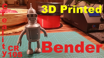 3D printed Bender from Futurama