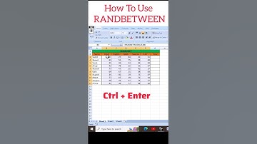 How To Use RANDBETWEEN Formula In Excel #excle #exceltipsandtricks #excelshortcut #trendingshorts