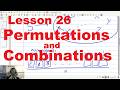 Permutations and Combinations : Lesson 26 (Grade 13 English medium)