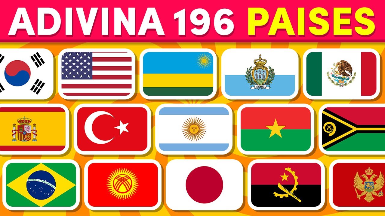Adivina TODAS las Banderas del Mundo 😱🚩 ¿Cuánto sabes de Geografía