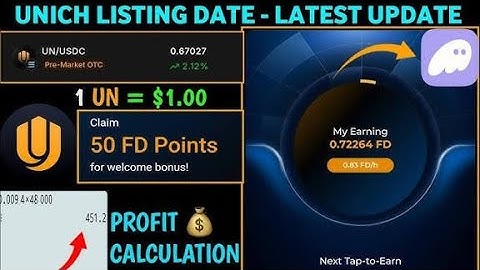Unich new update// about coin knowledge// live chart unich airdrop 