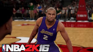 NBA 2K16 with Derek Fisher as Lakers!