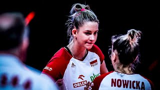 Most Powerful Volleyball Spikes by Magdalena Stysiak | VNL 2021 (HD)