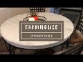 White Distressed Farmhouse Dining Table