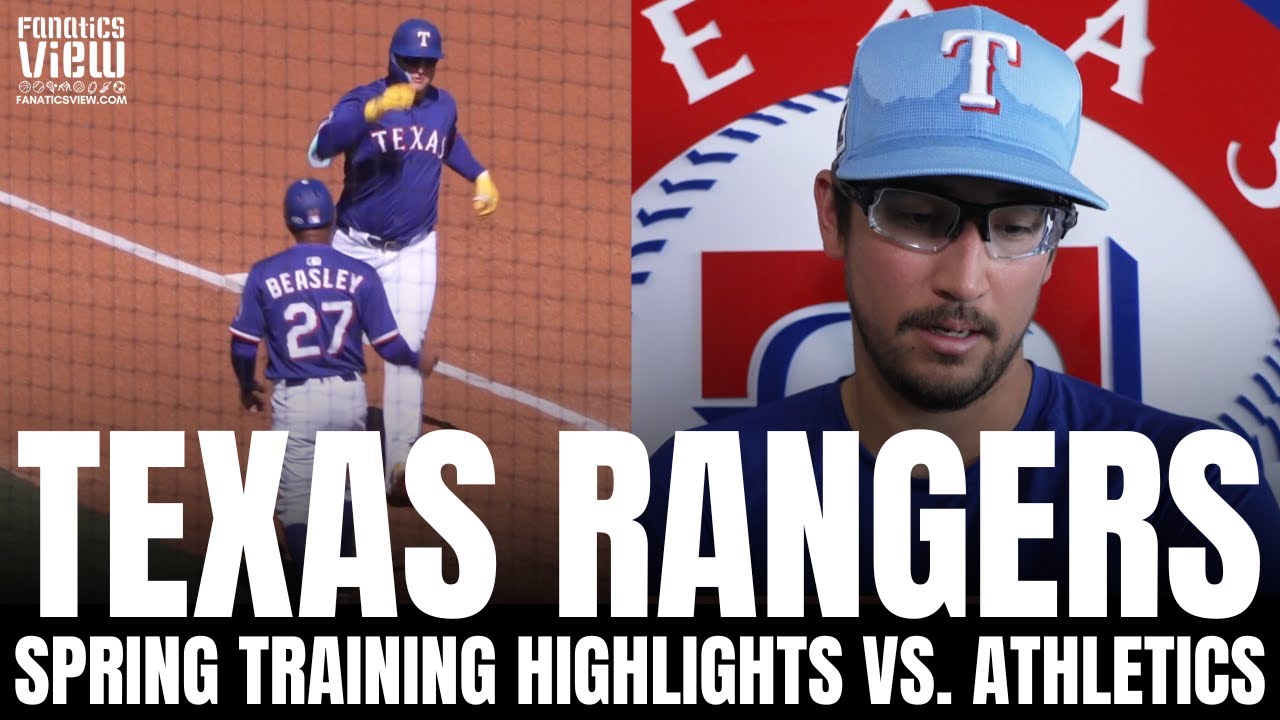 Texas Rangers vs. Athletics 2025 Spring Training Game Highlights | Joc ...