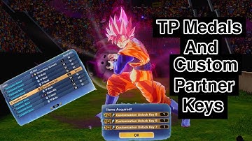 How To Unlock Custom Partner Keys And TP Medals In New Raid(Xenoverse 2)