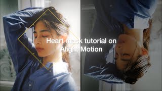 Heart mask transition tutorial on Alight Motion! screenshot 2