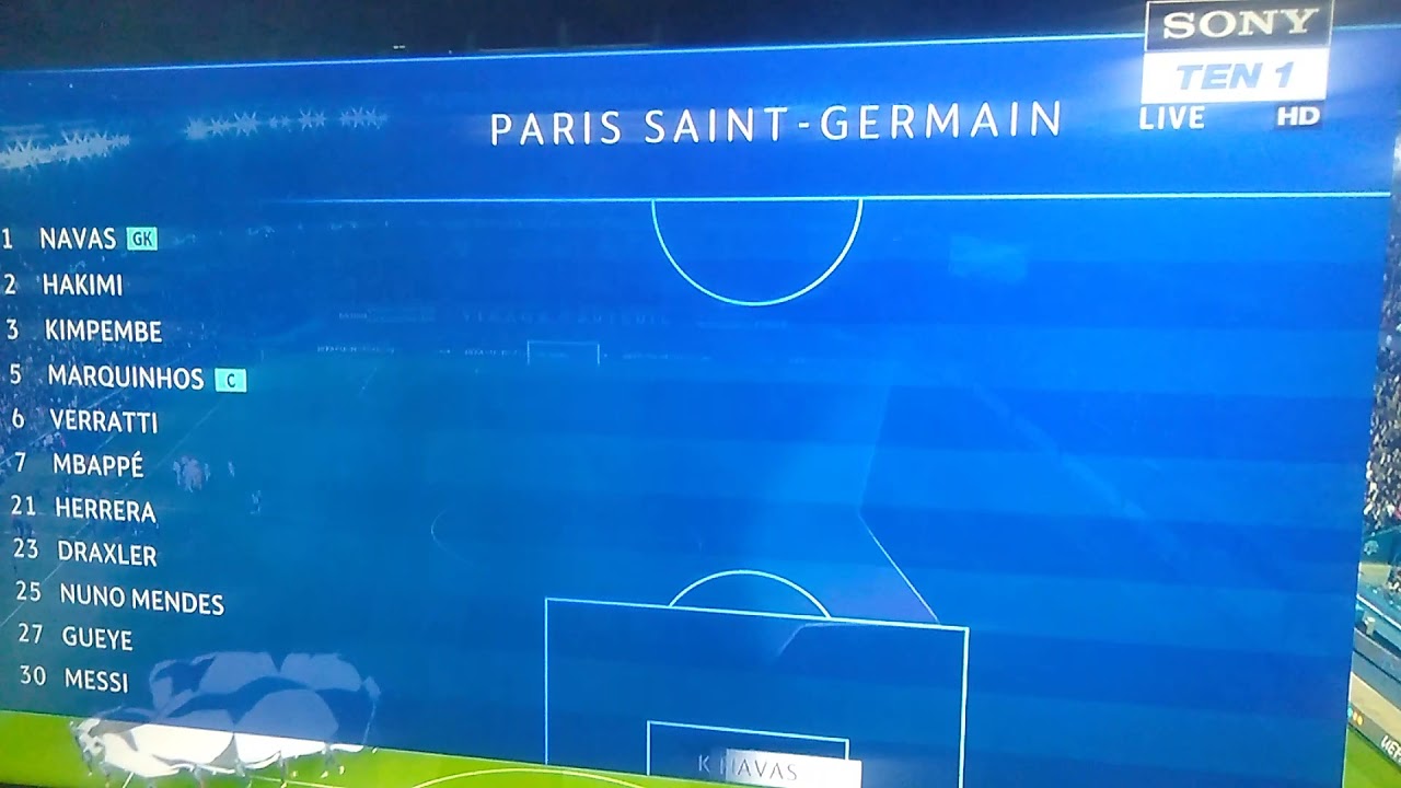 PSG vs Leipzig lineup champions league 2021