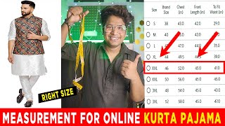 Measurements For Kurta Pajama Online Shopping In Hindi | Best Way To Buy Kurta Pajama Online INDIA