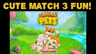 Garden Pets Puzzle (mobile) cute match 3 fun! JUST GAMEPLAY screenshot 5