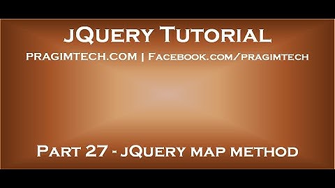 jQuery map method