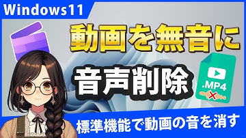Windows11で動画の音を消して無音にするには？標準機能でOK