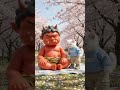猫ちゃんと鬼さんの知恵の輪対決