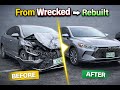 Severe Front-End Car Damage Repair &amp; Restoration | Full Rebuild (Before/After)
