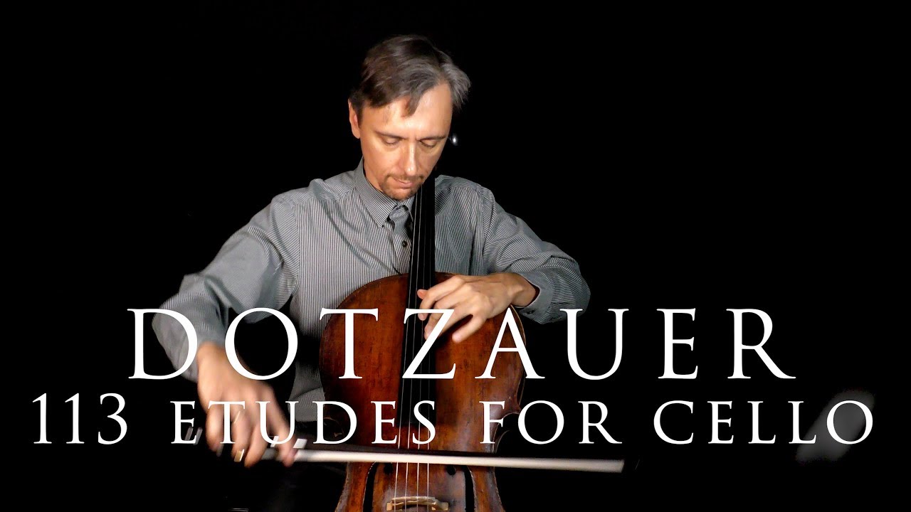 Cello Lesson 1 Dotzauer Etudes No.1, 2 and 3 from 113 Etudes Book 1