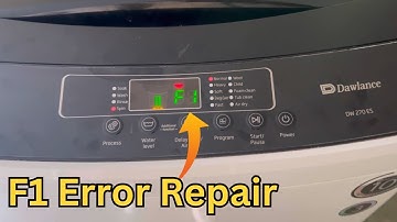 How to Solve F1 Error Fully Automatic Washing Machine