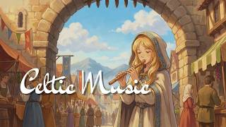 Cobblestone Commerce 🛒 Lively Medieval Market Music | Celtic Fantasy Village Morning