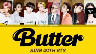 BTS DUET KARAOKE | BUTTER | 8 Members | Backing vocals