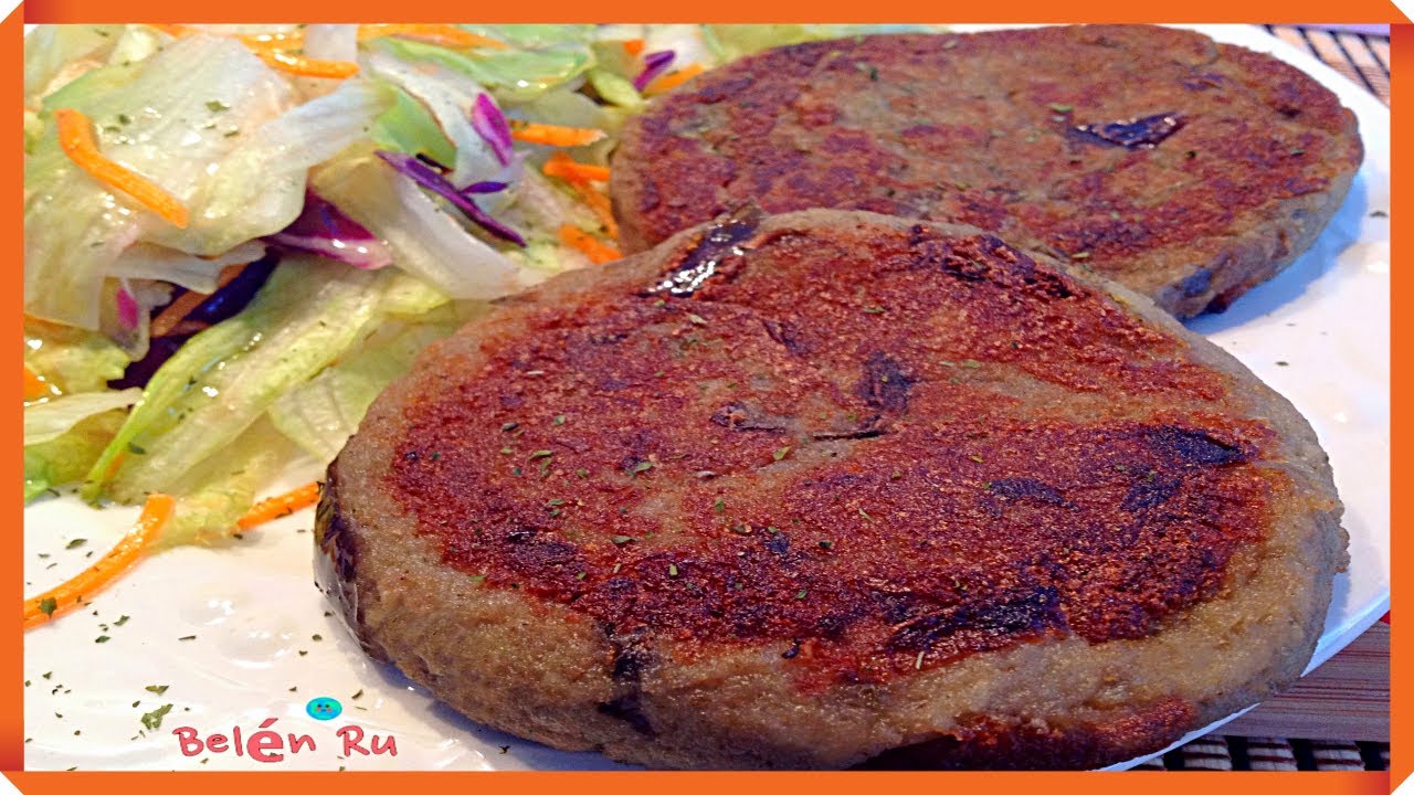 💚 HAMBURGUESAS DE BERENJENA - MILANESA VEGANA SIN HUEVO FÁCIL Y RÁPIDA