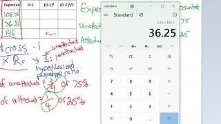 Lab 10  - Math example: monohybrid Chi square test
